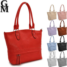 Carica l&#39;immagine nel visualizzatore di Gallery, Gyoiamea borsa shopping shop moda spalla donna pelle capiente spalla elegante