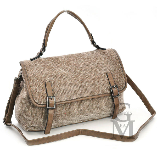 Borsa donna originale GYOIAMEA lana velluto pelle vintage particolare novità