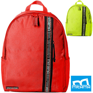 Zaino firmato Mitama superiori grande scuola fluo colore resistente americano