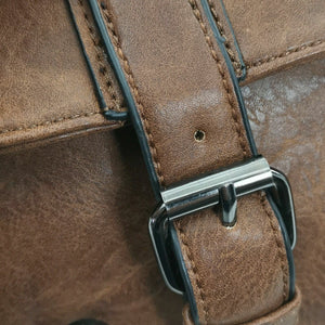 Pack 3in1 Tracolla uomo vintage GM + portafoglio + cintura in vera pelle italy