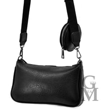 Carica l&#39;immagine nel visualizzatore di Gallery, Borsa borsetta donna Tracolla Spalla Trapuntata Nero Pochette Catene Eco Pelle