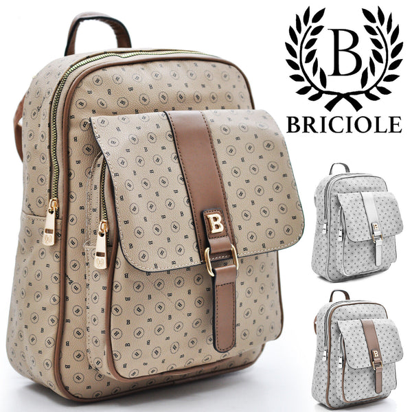 Briciole borsa zaino 2in1 pelle cinghia TRASFORMABILE donna  fantasia passeggio