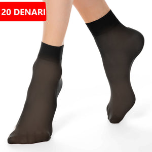 30 Paia calze calzini caviglia velato trasparenti Donna 20 50 denari nere carne
