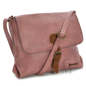 Borsa firmata COVERI uomo donna fibbie vintage pelle militare tracolla messenger