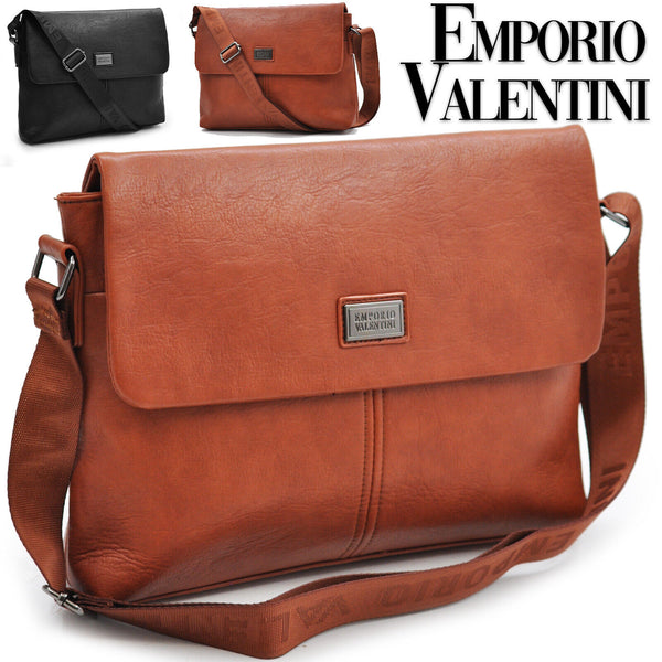 Borsa E. VALENTINI Uomo Tracolla Pelle  Lavoro Ufficio Messenger Porta Laptop