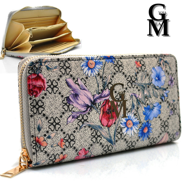 Gm borsa 3in1 hobo sacco casual manici catena tracolla fantasia fiori floreale