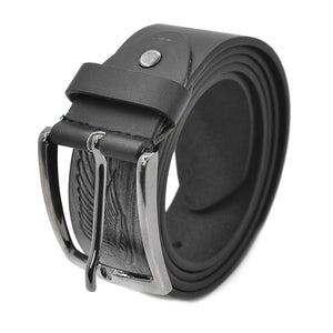 Cintura uomo elegante 3,5cm nuova pelle ali biker rock blu Cinta motociclista