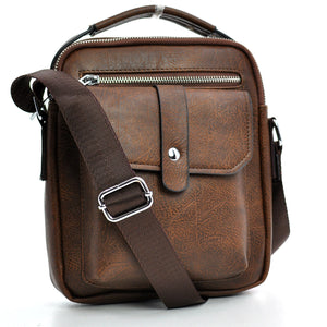 Borsello uomo moda tracolla borsa pelle lavoro vintage casual retro marrone nero