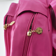 Carica l&#39;immagine nel visualizzatore di Gallery, GM zaino tessuto tela impermeabile nylon donna capiente casual impermeabile rosa