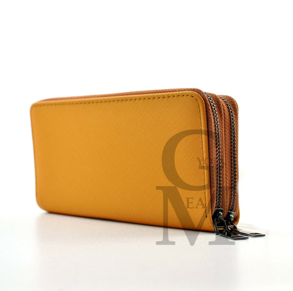 GM portafoglio donna originale tasche zip carte credito cerniere zip portamonete