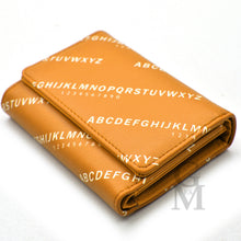 Carica l&#39;immagine nel visualizzatore di Gallery, Portafoglio Donna scritte Grande Pelle alfabeto Zip Portamonete carte credito