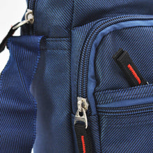 Carica l&#39;immagine nel visualizzatore di Gallery, Borsello messenger blu da uomo in nylon con tracolla regolabile 5 tasche LUDONG