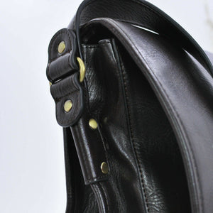 Pack 3in1 Tracolla vintage GM uomo nero + portafoglio + cintura vera pelle italy