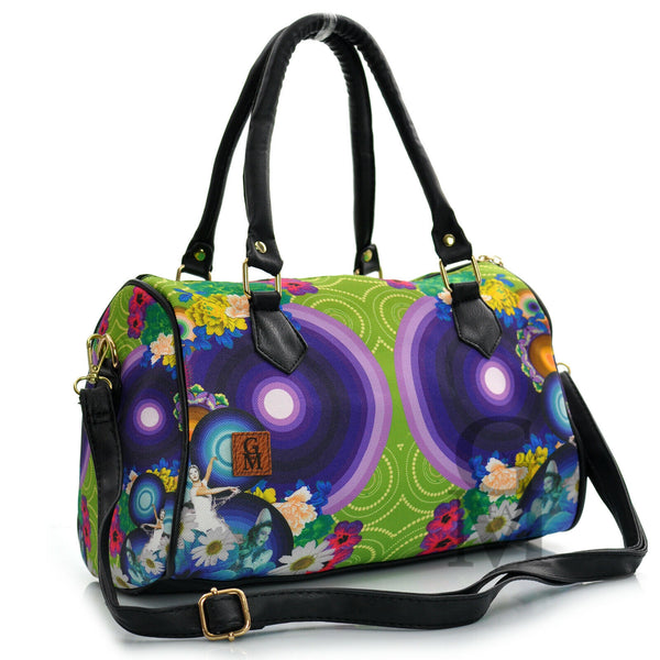 GM Bauletto nuova tracolla donna borsa borsetta fantasia colorata fiori estiva