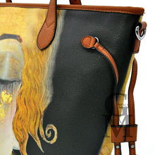 Carica l&#39;immagine nel visualizzatore di Gallery, Gyoiamea borsa fantasia dipinto quadro Gustav klimt donna pelle shopping spalla