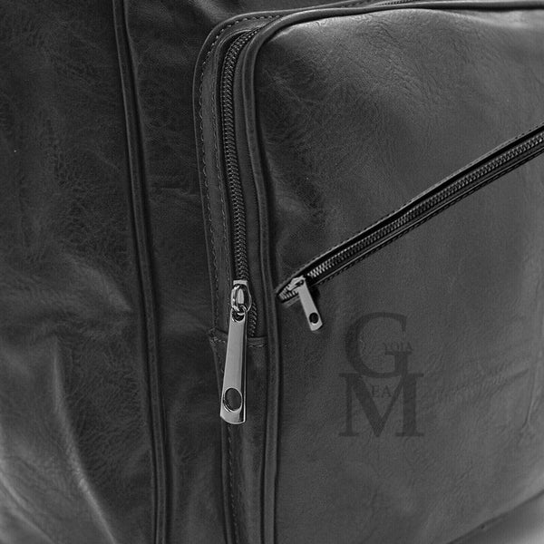 GM Zaino CASUAL uomo ECO pelle lavoro nuovo cerniera trasversale passeggio bello