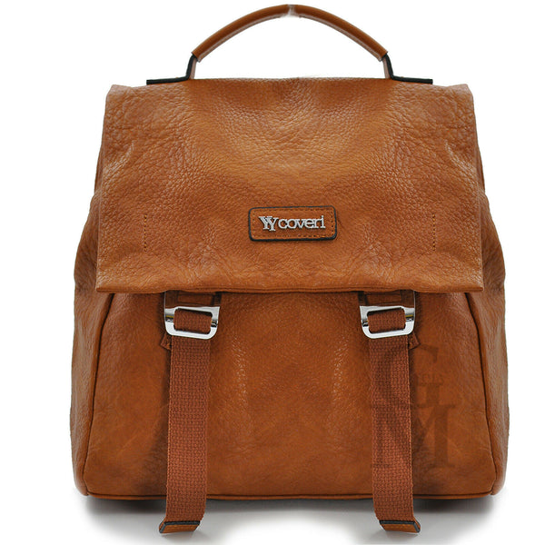 COVERI Borsa zaino cinghia 2in1 trasformabile donna vintage tracolla capiente