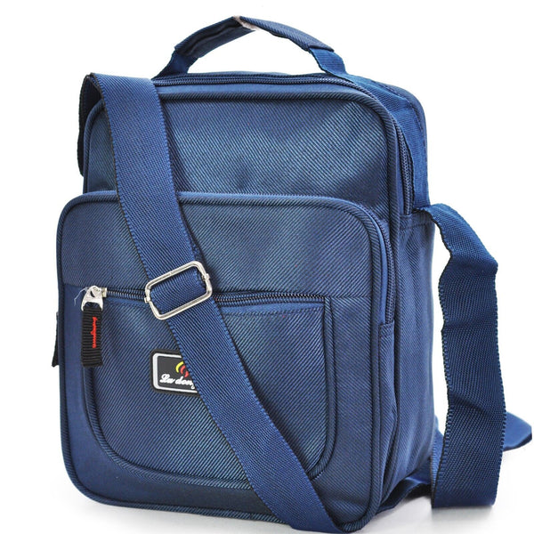 Borsa Borsello Uomo LUDONG Tracolla Grande Porta Cellulare Lavoro Tela blu ipad