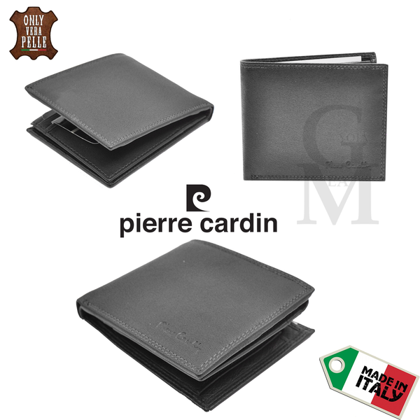 Portafoglio Pierre Cardin Vera Pelle Italiana Artigianale marronecasual elegante