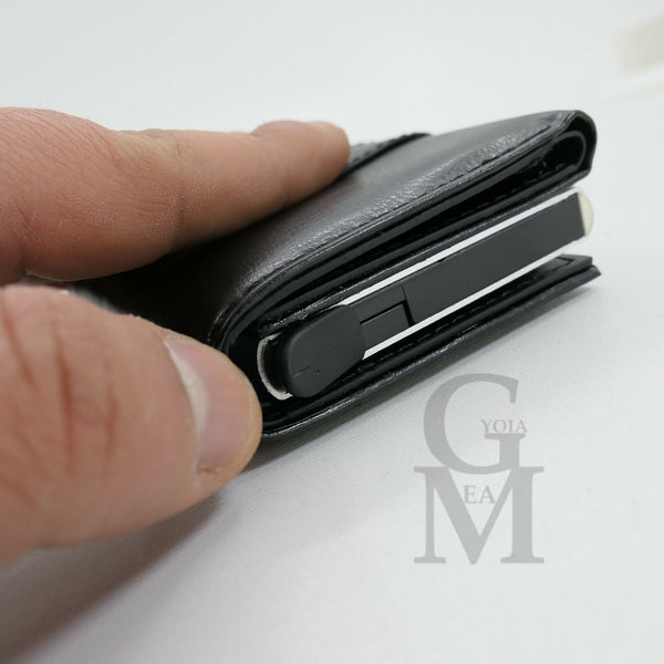 Portafoglio nuovo pelle banconote nuovo porta carte di credito bancomat mini