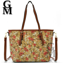 Carica l&#39;immagine nel visualizzatore di Gallery, Gyoiamea shopping tote bag sughero tracolla fantasia estiva rose italy zip moda