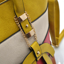 Carica l&#39;immagine nel visualizzatore di Gallery, Gyoiamea borsa donna tracolla spalla pelle semplice colorata fiocco multicolore