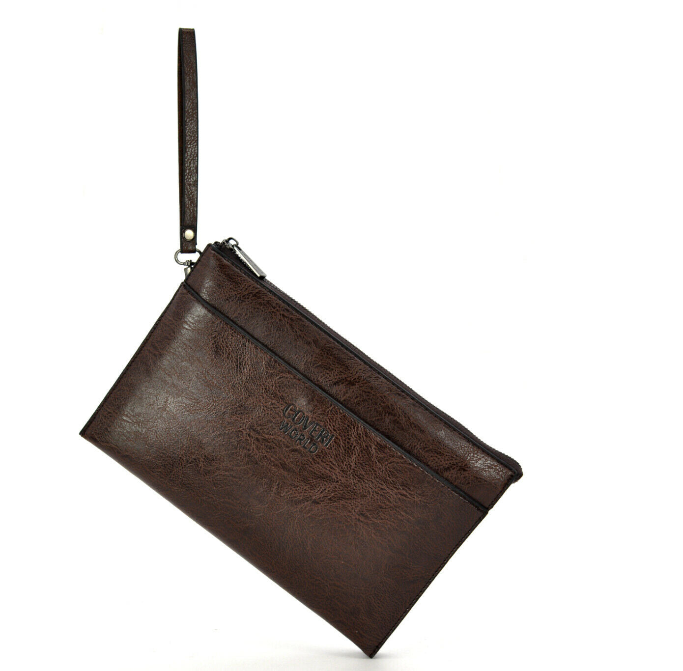 Coveri Borsa Borsello Ecopelle Tracolla Uomo Lavoro Ufficio Tempo Libero Portacellulare Tasche Zip ART.2161 Dimensioni 21 X 18 X 6 Colore Nero