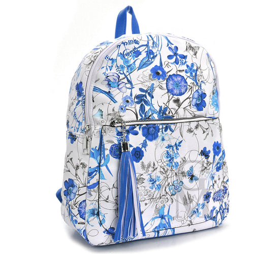 Zaino donna fiorato fiori estivo primavera passeggio casual colorato fantasia