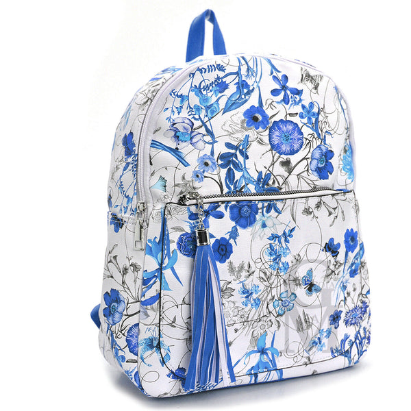 Zaino donna fiorato fiori estivo primavera passeggio casual colorato fantasia