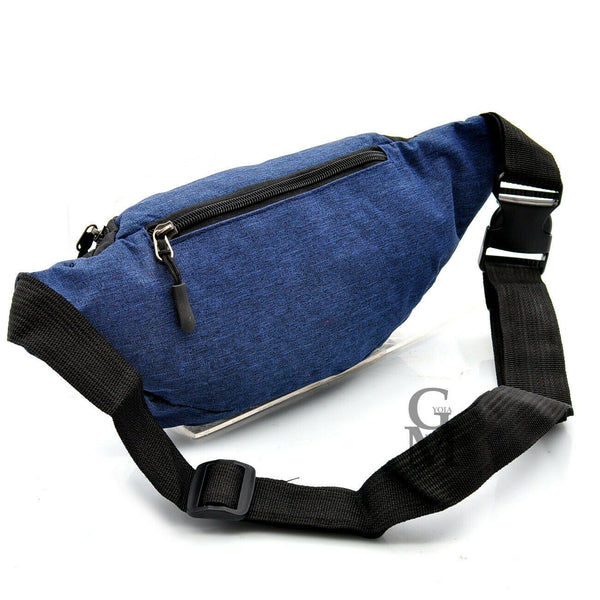 Marsupio originale GM uomo multi tasche lavoro corsa viaggio sport trekking zip