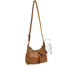 Carica l&#39;immagine nel visualizzatore di Gallery, Borsa GM zip tracolla tasche moda donna nuova vintage pelle capiente postina new