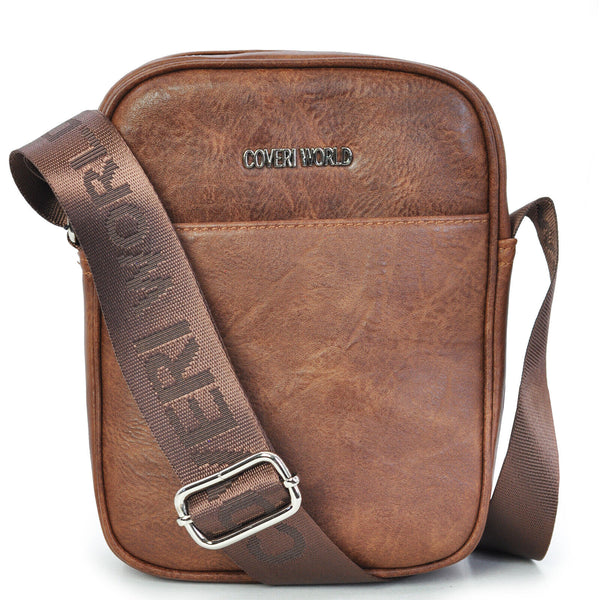 Borsello uomo moda tracolla borsa pelle lavoro vintage casual retro marrone nero