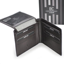 Carica l&#39;immagine nel visualizzatore di Gallery, Portafoglio COVERI + cintura nero VERA PELLE Bundle Pack REGALO con scatola