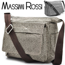 Carica l&#39;immagine nel visualizzatore di Gallery, Borsa Donna MASSIMI ROSSI tessuto Tracolla Capiente Multi Tasche giornaliera