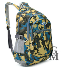 Carica l&#39;immagine nel visualizzatore di Gallery, Zaino unisex scuola mimetico militare multi tasche pc moda fantasia superiori pc