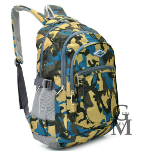 Zaino unisex scuola mimetico militare multi tasche pc moda fantasia superiori pc