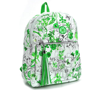 Zaino donna fiorato fiori estivo primavera passeggio casual colorato fantasia
