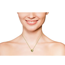 Carica l&#39;immagine nel visualizzatore di Gallery, Collana donna punto luce lusso oro strass zircone elegante anelli incrociati