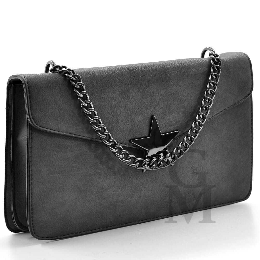 Borsa borsetta piccola passeggio donna stella tracolla catena sportiva star moda