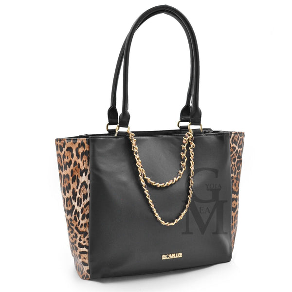 Borsa firmata B. Cavalli italia donna originale FANTASIA leopardata maculata