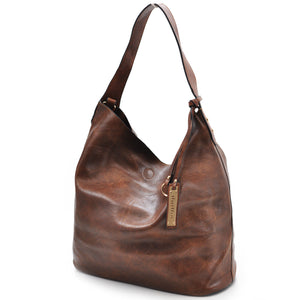 Gyoiamea borsa donna sacco hobo pelle grande zip spalla manico grande secchio