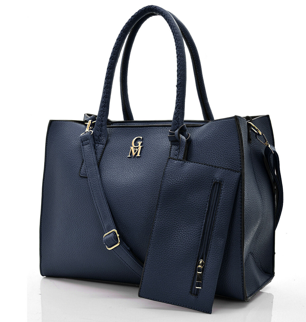 Borsa Pranzo Isolata Designer Colony 1 – Blu/Nera Con Cuori E Tracolla - Foto 4