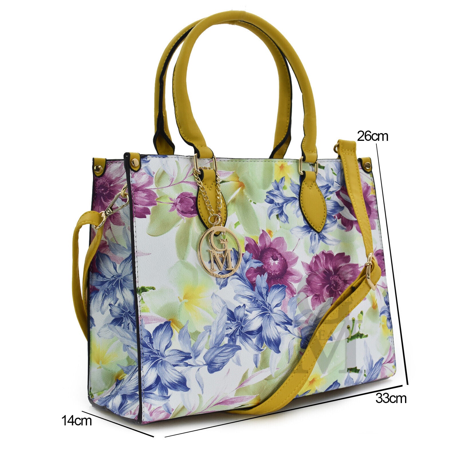 Gyoiamea borsa shopping moda estiva casual floreale fantasia fiori colorata