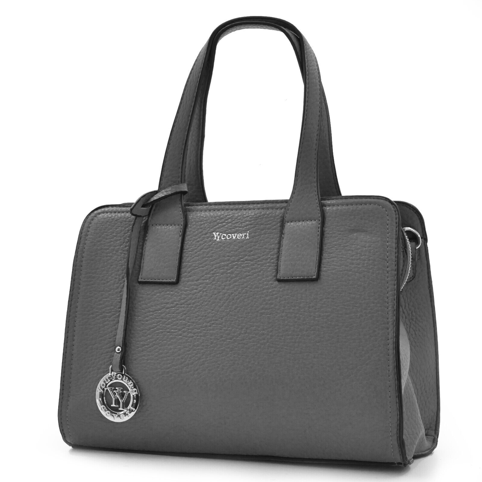 Borsa bauletto donna firmata yyCoveri pelle rigido baule semplice nuova tracolla