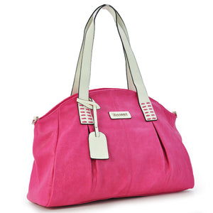 Borsa donna fucsia YYcoveri elegante tracolla grande pelle spalla shopping nuova