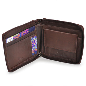 Bundle Pack REGALO con scatola Portafoglio CHARRO + cintura marrone VERA PELLE