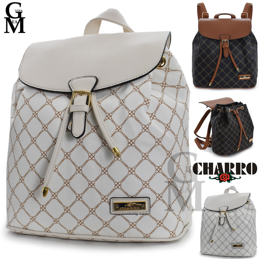 CHARRO zaino 2in1 vintage borsa donna nuovo TRASFORMABILE giornaliero fantasia