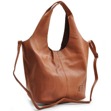 Carica l&#39;immagine nel visualizzatore di Gallery, Borsa + borsetta nuova COVERI donna pelle capiente sacco grande spalla cerniera