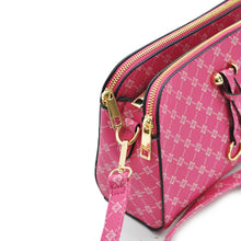 Carica l&#39;immagine nel visualizzatore di Gallery, Borsetta donna rosa tracolla pelle fantasia picche scacchi casual borsa piccola