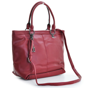 MICUSSI Borsa nuova shopper shopping grande donna capiente Morbida grande spalla
